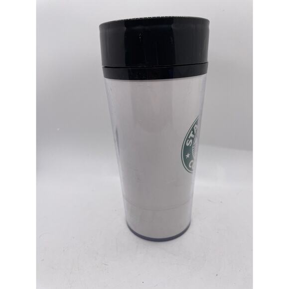 VINTAGE 2001 Starbucks Logo 16oz Tumbler With Original Lid - Picture 3 of 7